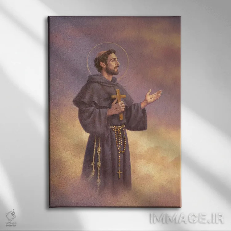 تابلو دکوراتیو سن فرانسیس آسیزی اثر کربرت گوتیه - نمای روبهرو روی دیوار