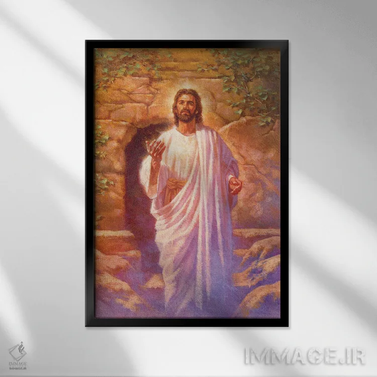 تابلو دکوراتیو رستاخیز اثر کربرت گوتیه - نمای قابدار مشکی