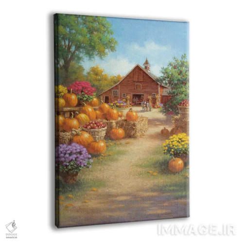 تابلو دکوراتیو کدوهای انباری اثر کربرت گوتیه - نمای پرسپکتیو محصول