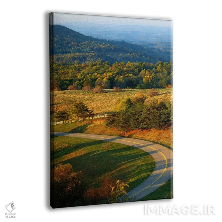 تابلو دکوراتیو منظره کوهستانی ۲، بلو ریج پارک وی، شهرستان پاتریک، ویرجینیا… اثر چارلز گرچ - نمای پرسپکتیو محصول