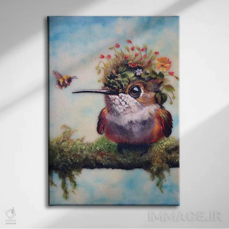 تابلو دکوراتیو ورونیکا اثر کری گولر - نمای روبهرو روی دیوار