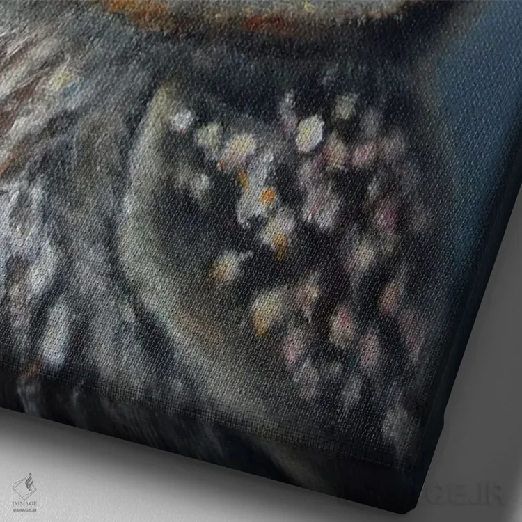 تابلو دکوراتیو اوفیلیا اثر کری گولر - نمای نزدیک بافت بوم