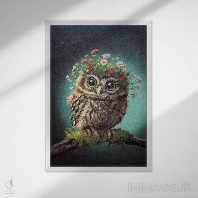 تابلو دکوراتیو فیلیس اثر کری گولر - نمای قابدار سفید