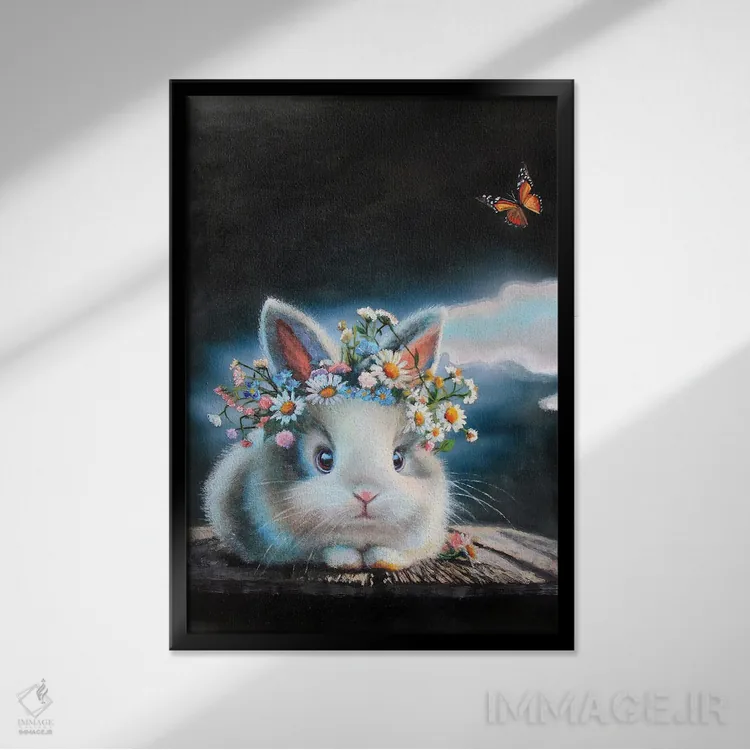 تابلو دکوراتیو روندا اثر کری گولر - نمای قابدار مشکی