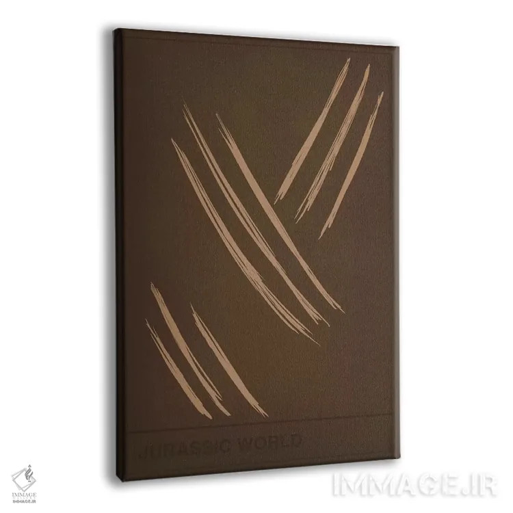 تابلو دکوراتیو رد پنجه دایناسور اثر فایو بای فایو کالکتیو - نمای پرسپکتیو محصول