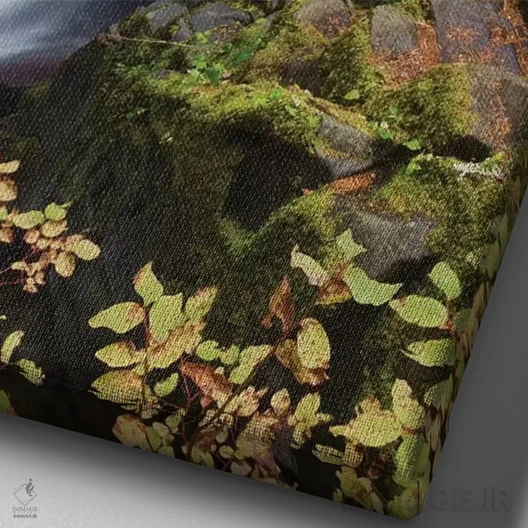 تابلو دکوراتیو Olympic National Park,آبشار سول دوک، پارک ملی المپیک اثر کن آرچر - نمای نزدیک بافت بوم