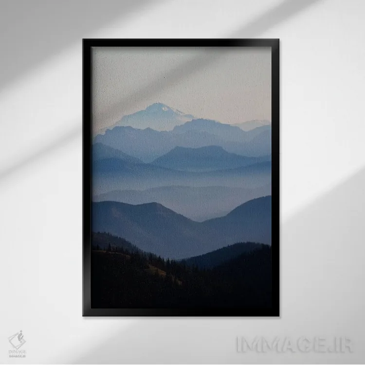 تابلو دکوراتیو Cascade Range, Mount Rainier National Park, Washington, USA,منظ… اثر کن آرچر - نمای قابدار مشکی