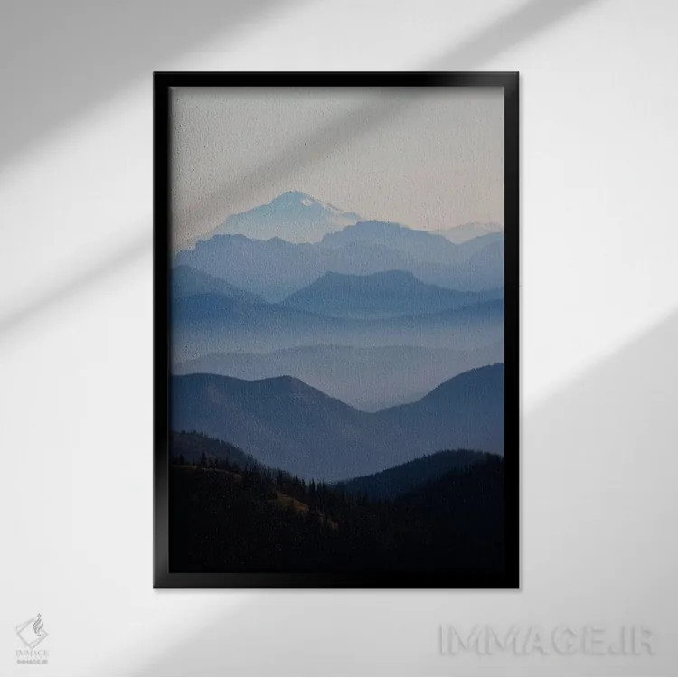 تابلو دکوراتیو Cascade Range, Mount Rainier National Park, Washington, USA,منظ… اثر کن آرچر - نمای قابدار مشکی