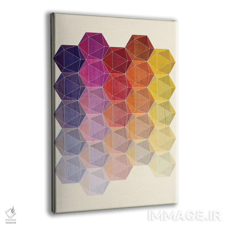 تابلو مینیمال هدرون ۱ اثر چایا شرادر - نمای پرسپکتیو محصول