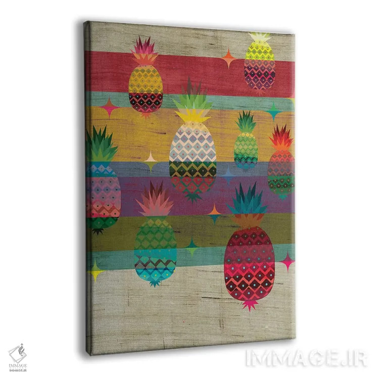 تابلو دکوراتیو آناناس اثر چایا شرادر - نمای پرسپکتیو محصول