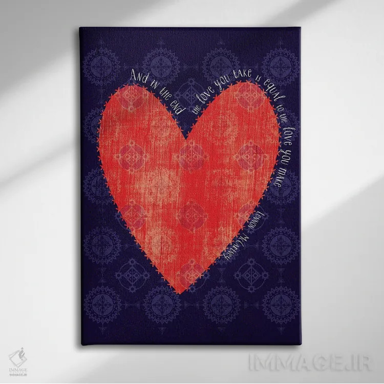 تابلو دکوراتیو و در پایان اثر چایا شرادر - نمای روبهرو روی دیوار