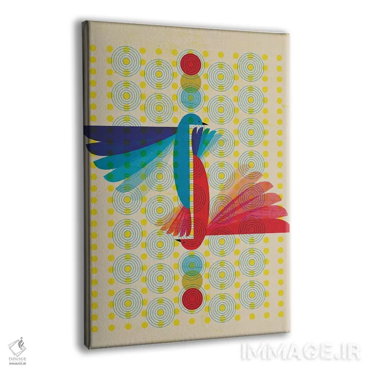 تابلو دکوراتیو پرندگان ۲ اثر چایا شرادر - نمای پرسپکتیو محصول