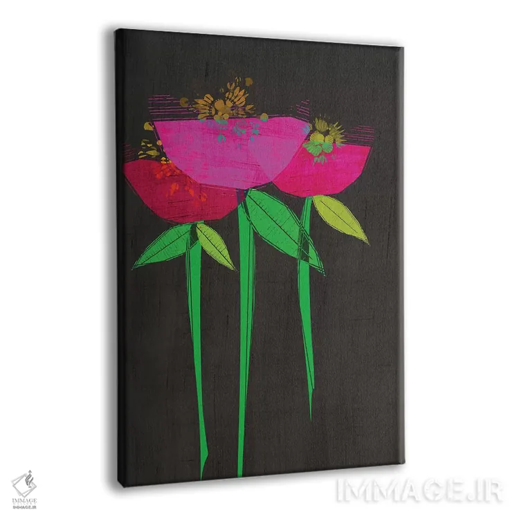 تابلو دکوراتیو گل دار اثر چایا شرادر - نمای پرسپکتیو محصول