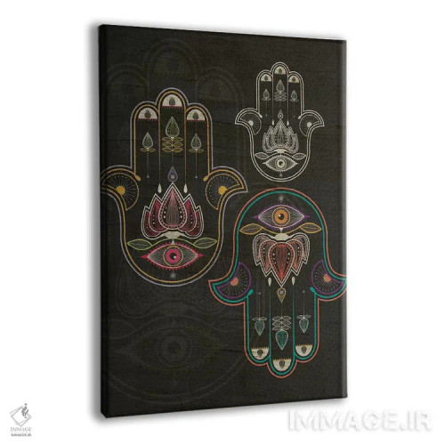 تابلو دکوراتیو خمسه اثر چایا شرادر - نمای پرسپکتیو محصول