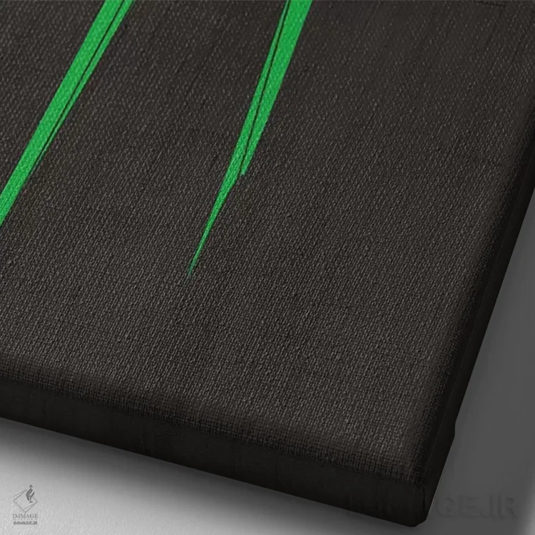 تابلو دکوراتیو گل دار اثر چایا شرادر - نمای نزدیک بافت بوم