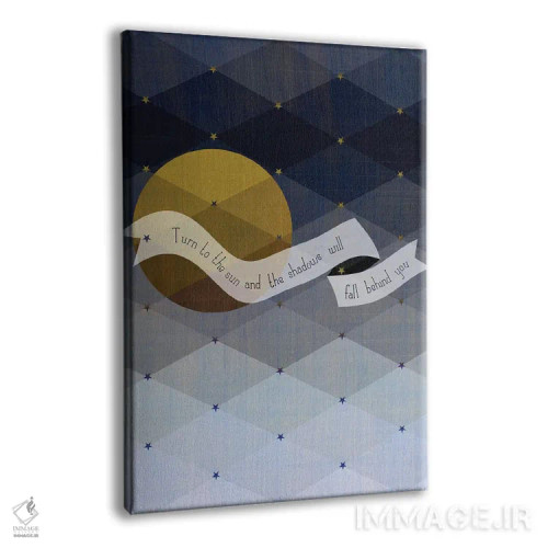 تابلو دکوراتیو ضرب المثل سایه های مائوری اثر چایا شرادر - نمای پرسپکتیو محصول