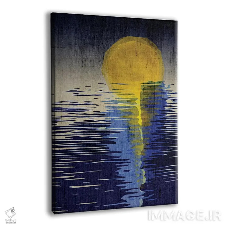 تابلو دکوراتیو طلوع ماه اثر چایا شرادر - نمای پرسپکتیو محصول