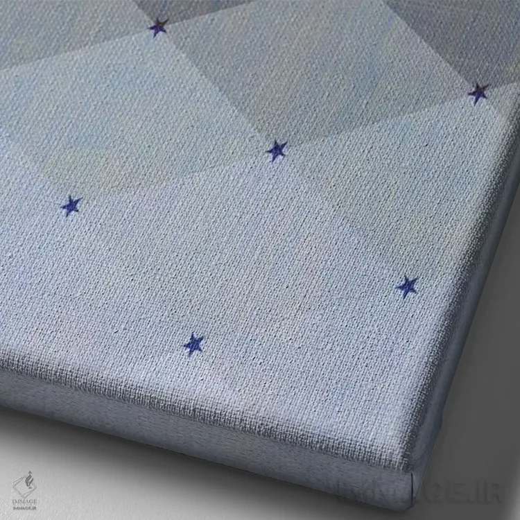 تابلو دکوراتیو ضرب المثل سایه های مائوری اثر چایا شرادر - نمای نزدیک بافت بوم