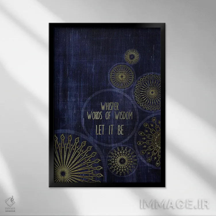 تابلو دکوراتیو رهایش کن اثر چایا شرادر - نمای قابدار مشکی