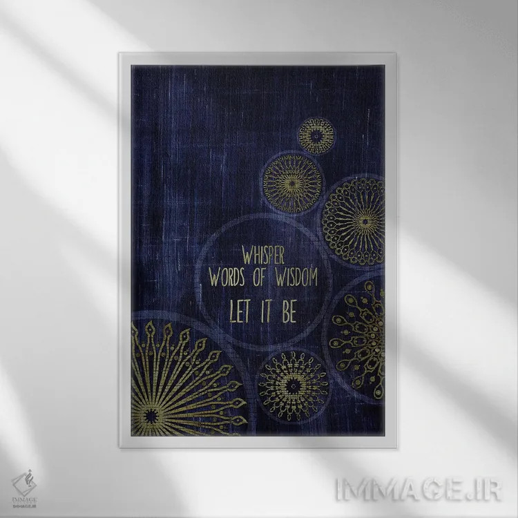 تابلو دکوراتیو رهایش کن اثر چایا شرادر - نمای قابدار سفید