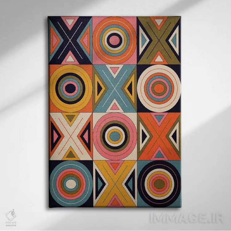 تابلو دکوراتیو بغل و بوسه اثر چایا شرادر - نمای روبهرو روی دیوار