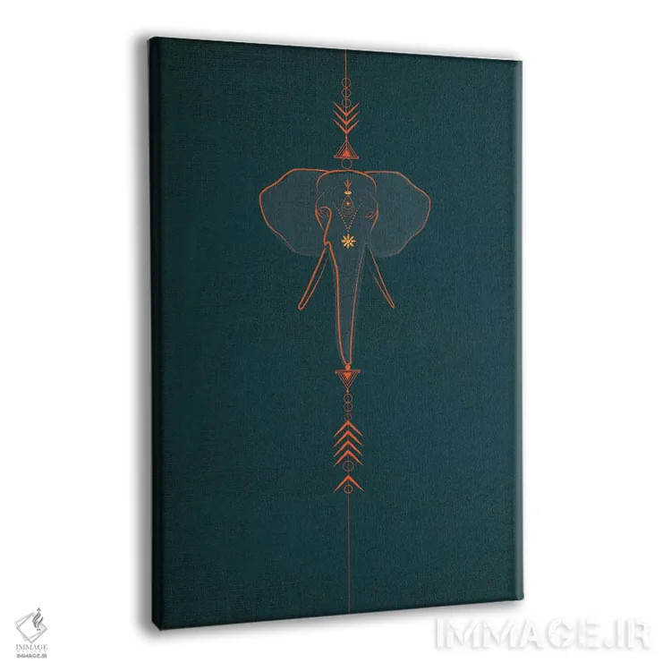 تابلو دکوراتیو فیل اثر چایا شرادر - نمای پرسپکتیو محصول