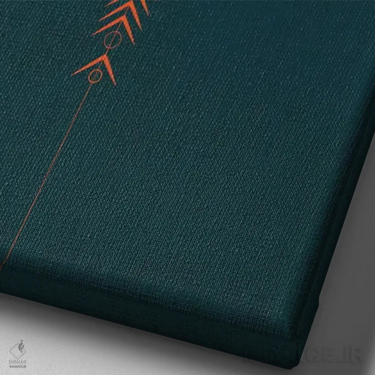 تابلو دکوراتیو فیل اثر چایا شرادر - نمای نزدیک بافت بوم