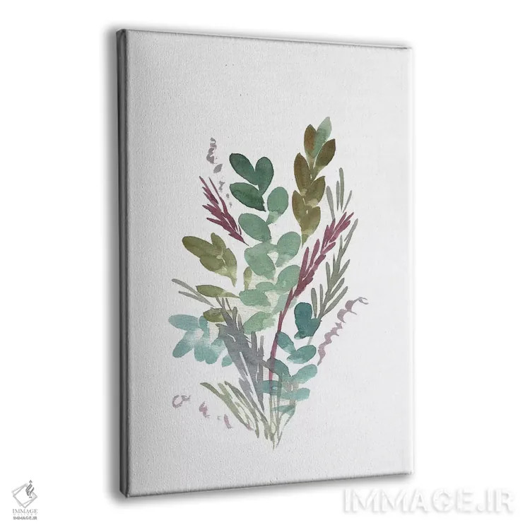 تابلو مینیمال گل های روستایی ۱ اثر مارسی چپمن - نمای پرسپکتیو محصول