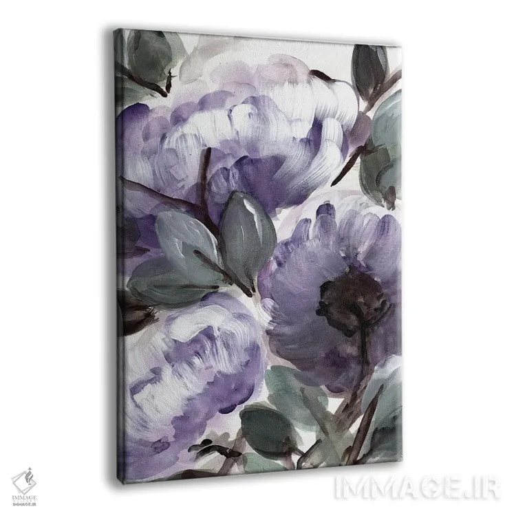 تابلو دکوراتیو بوته روستایی بنفش ۲ اثر مارسی چپمن - نمای پرسپکتیو محصول