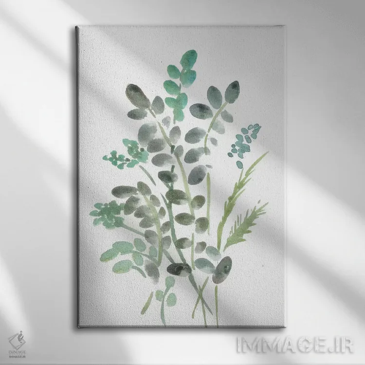 تابلو دکوراتیو گیاه شناسی روستایی ۱ اثر مارسی چپمن - نمای روبهرو روی دیوار