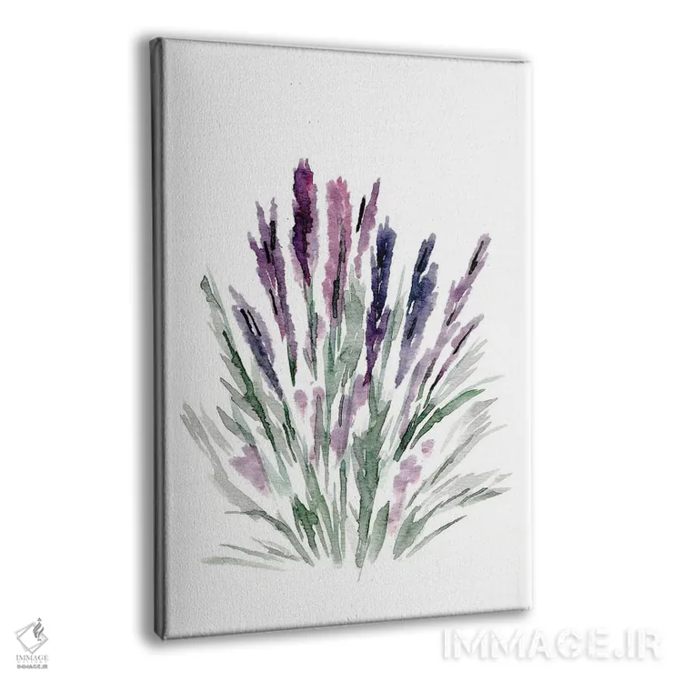 تابلو مینیمال اسطوخودوس اثر مارسی چپمن - نمای پرسپکتیو محصول