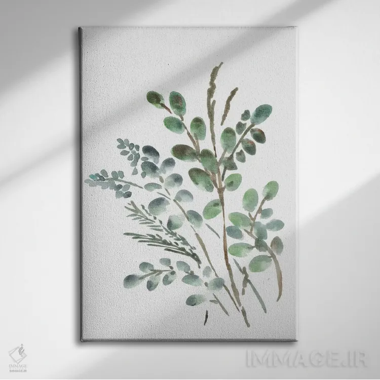 تابلو دکوراتیو گیاهان روستایی ۲ اثر مارسی چپمن - نمای روبهرو روی دیوار