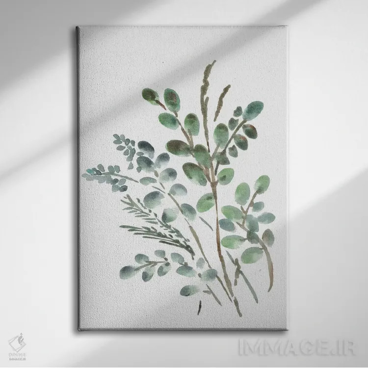 تابلو دکوراتیو گیاهان روستایی ۲ اثر مارسی چپمن - نمای روبهرو روی دیوار