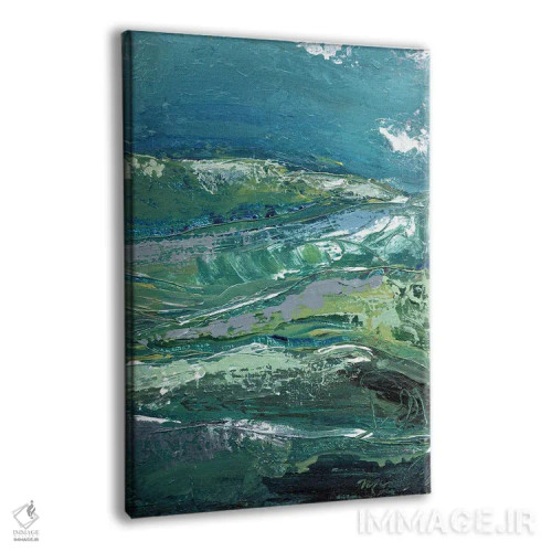 تابلو انتزاعی کوه نما آبی ۲ اثر مارسی چپمن - نمای پرسپکتیو محصول