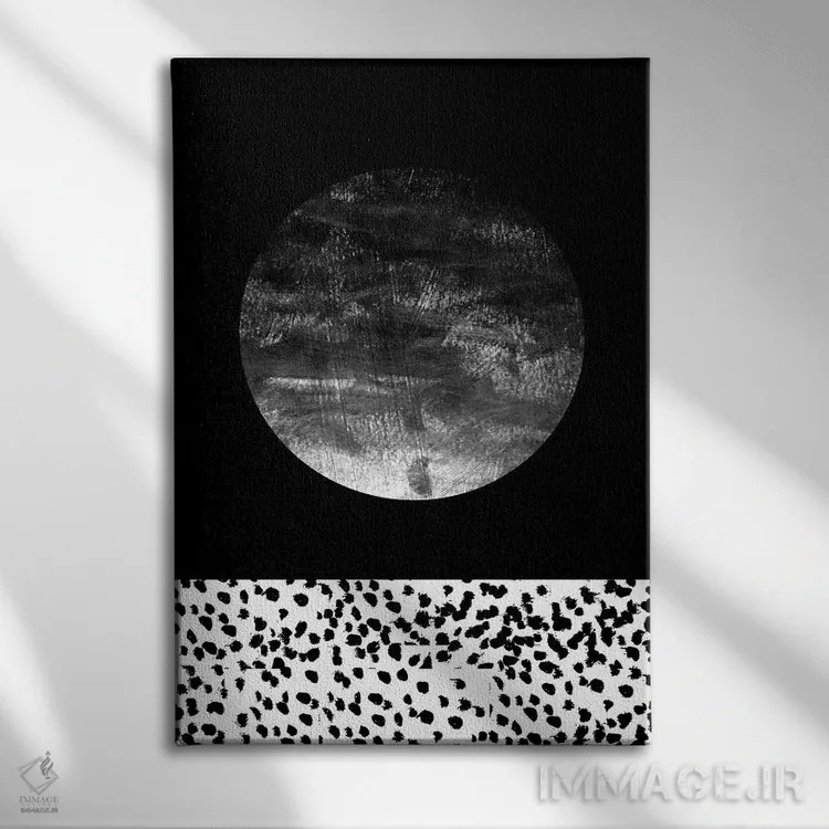 تابلو انتزاعی فلیشیا اثر شارلوت وینتر - نمای روبهرو روی دیوار