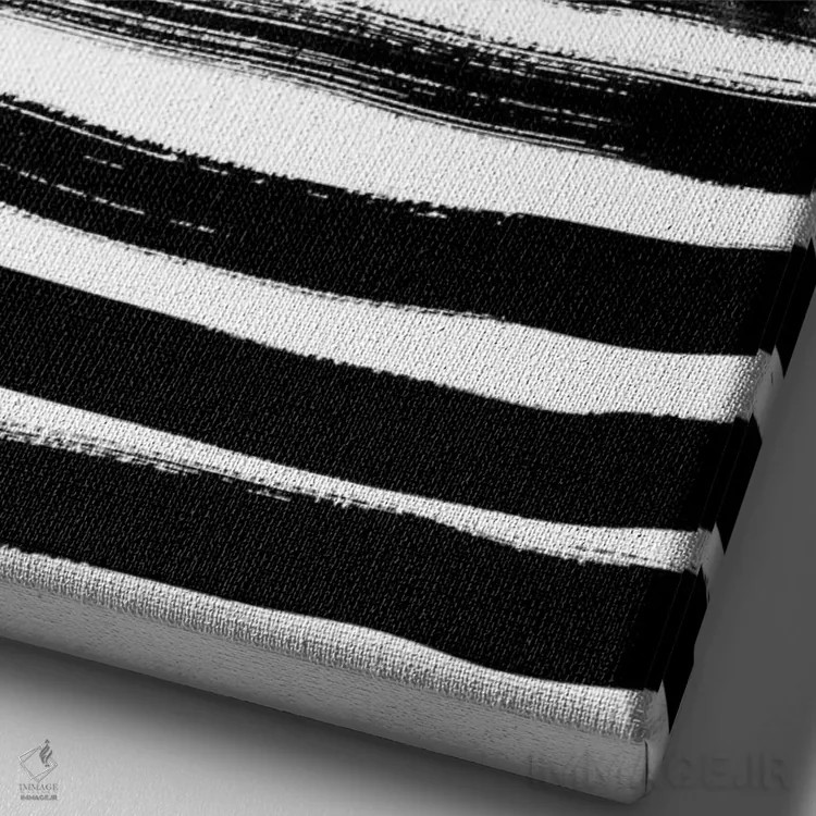 تابلو مینیمال سولا اثر شارلوت وینتر - نمای نزدیک بافت بوم