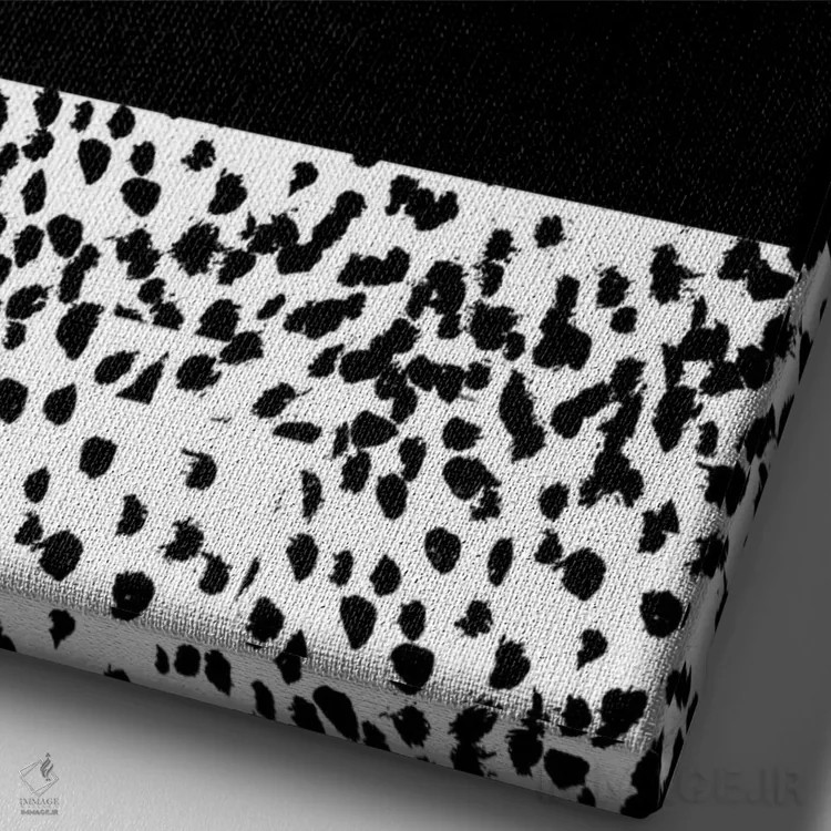 تابلو انتزاعی فلیشیا اثر شارلوت وینتر - نمای نزدیک بافت بوم