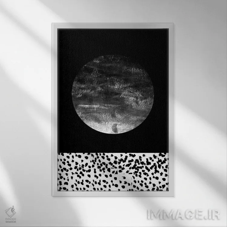 تابلو انتزاعی فلیشیا اثر شارلوت وینتر - نمای قابدار سفید