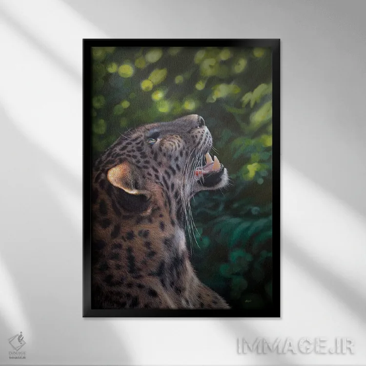 تابلو دکوراتیو "دیزنی کنجکاو" اثر هنر چامی - نمای قابدار مشکی