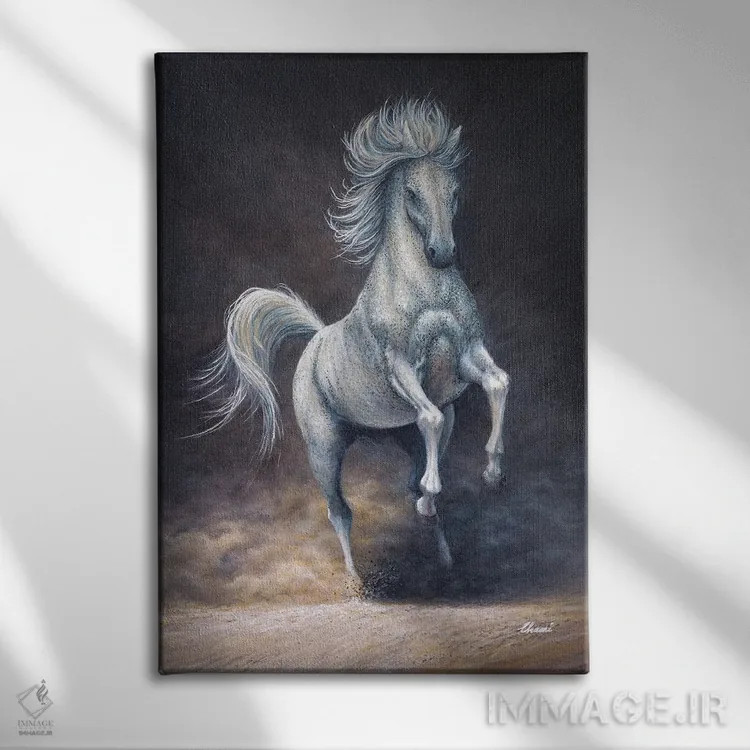 تابلو دکوراتیو "آزادی ۵" اثر هنر چامی - نمای روبهرو روی دیوار