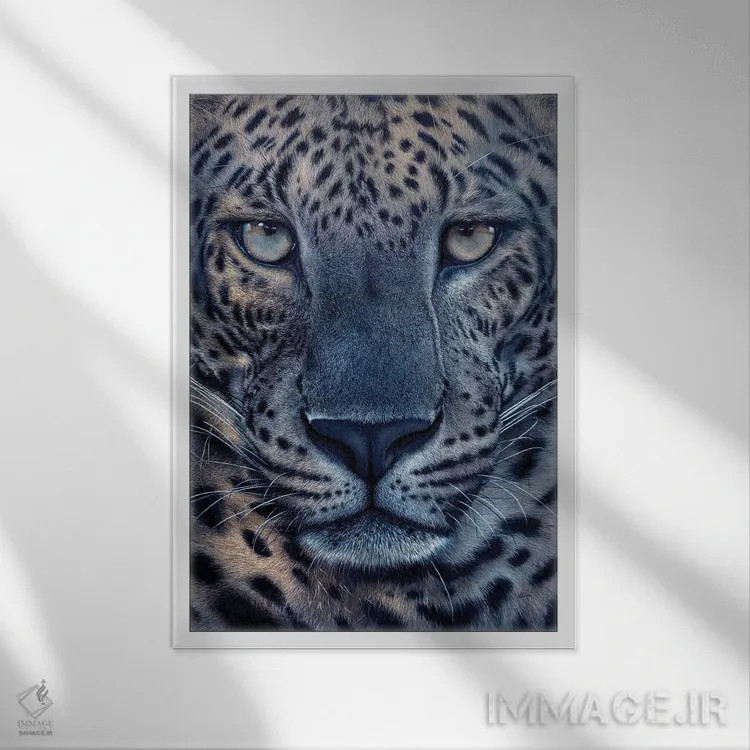 تابلو دکوراتیو "جولیوس" اثر هنر چامی - نمای قابدار سفید