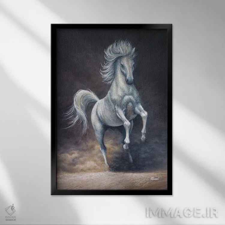 تابلو دکوراتیو "آزادی ۵" اثر هنر چامی - نمای قابدار مشکی