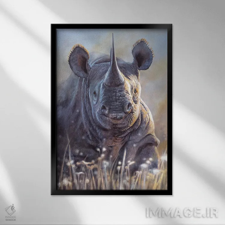 تابلو دکوراتیو "ناپدید شدن ۱" اثر هنر چامی - نمای قابدار مشکی