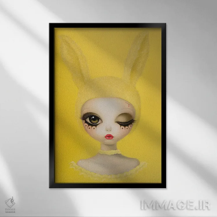 تابلو دکوراتیو "حافظه چیست" اثر چن هونگژو - نمای قابدار مشکی