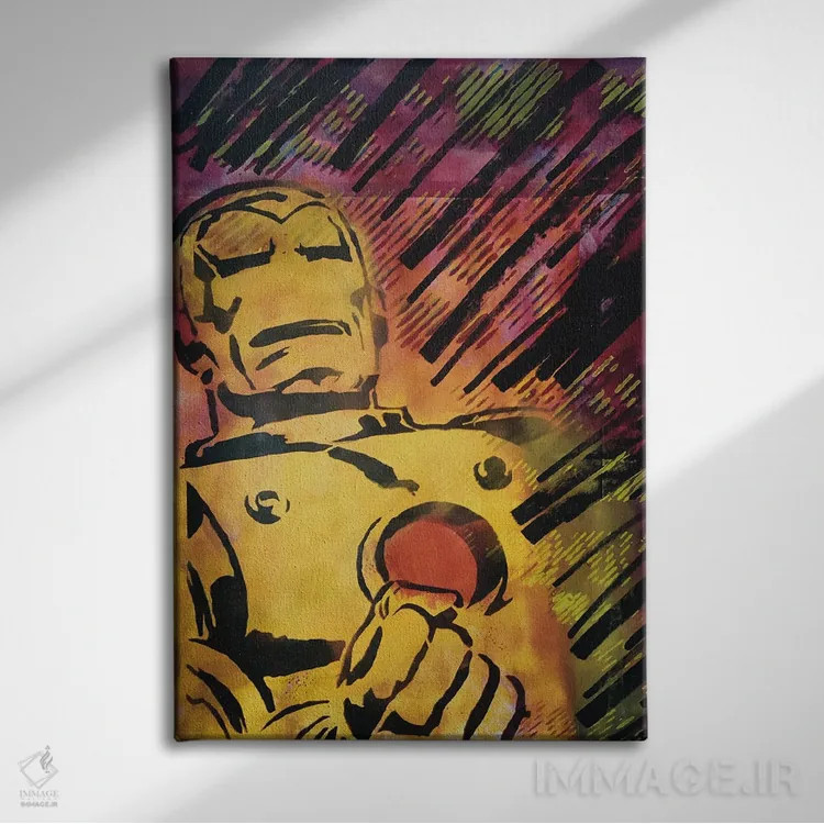 تابلو دکوراتیو "خشم" اثر سیسرو اسپین - نمای روبهرو روی دیوار