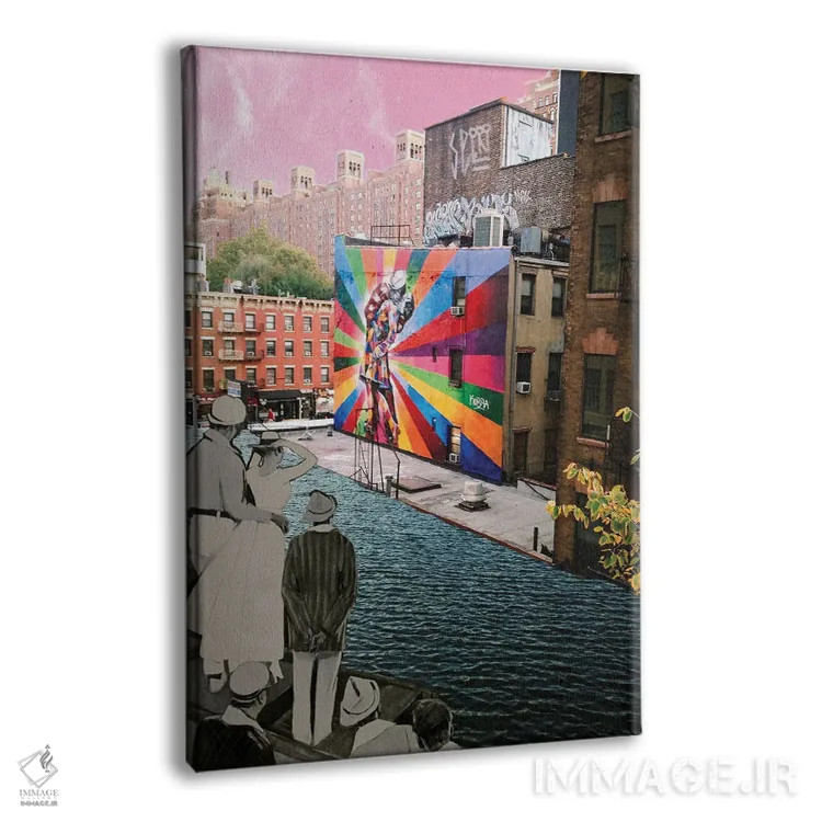 تابلو دکوراتیو "مجموعه توهم جریان زمان" اثر سیسرو اسپین - نمای پرسپکتیو محصول