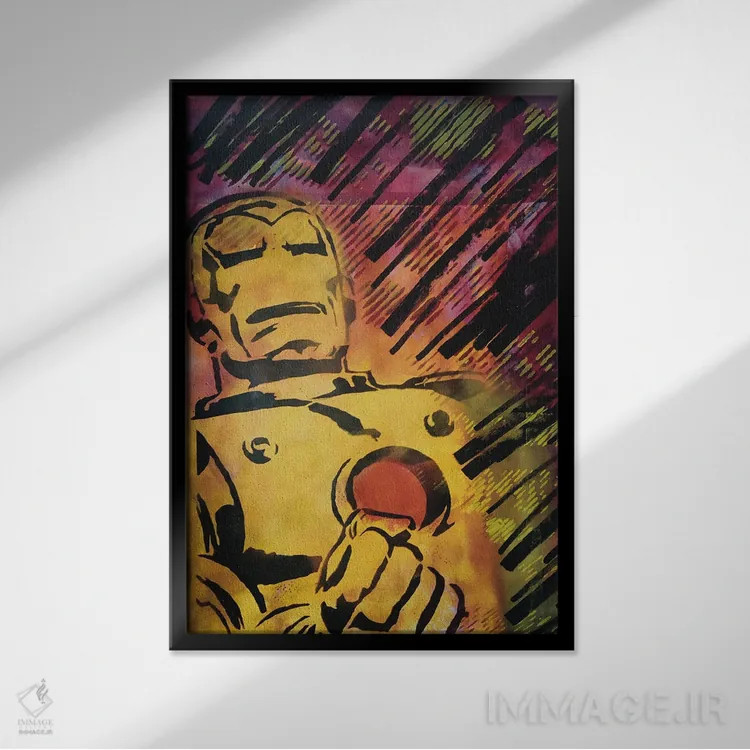 تابلو دکوراتیو "خشم" اثر سیسرو اسپین - نمای قابدار مشکی