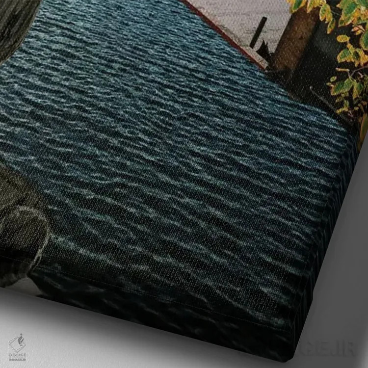 تابلو دکوراتیو "مجموعه توهم جریان زمان" اثر سیسرو اسپین - نمای نزدیک بافت بوم