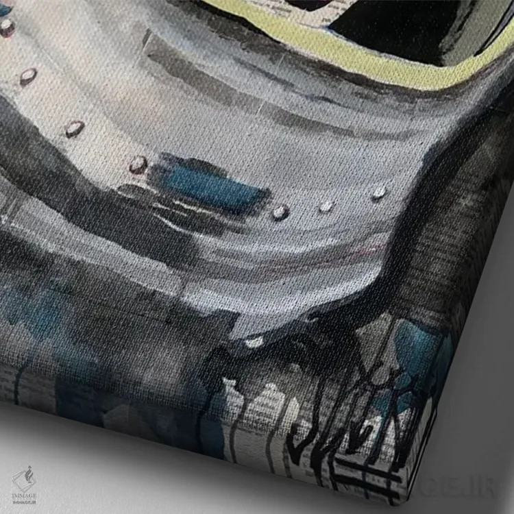 تابلو دکوراتیو از دل سختی ها اثر سیسرو اسپین - نمای نزدیک بافت بوم