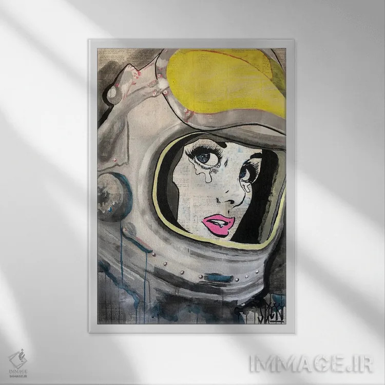 تابلو دکوراتیو از دل سختی ها اثر سیسرو اسپین - نمای قابدار سفید